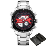 2017 NEW FASHION Luxury Brand NAVIFORCE Men Sports Watches Men's Quartz Analog Clock Male Military Waterproof Full Steel Watch