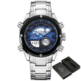 2017 NEW FASHION Luxury Brand NAVIFORCE Men Sports Watches Men's Quartz Analog Clock Male Military Waterproof Full Steel Watch