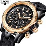 LIGE Mens Watches Top Brand Luxury Male Military Sport Luminous Watch men Business quartz-watch Male Clock Man Relogio Masculino