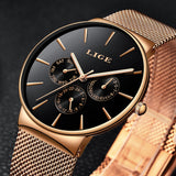 Men Watchs Men's Quartz Sports Watches Fashion Casual Business Waterproof Military Male Clock LIGE Top Luxury Brand reloj hombre