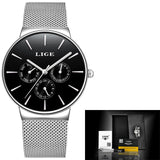 Men Watchs Men's Quartz Sports Watches Fashion Casual Business Waterproof Military Male Clock LIGE Top Luxury Brand reloj hombre