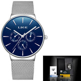 Men Watchs Men's Quartz Sports Watches Fashion Casual Business Waterproof Military Male Clock LIGE Top Luxury Brand reloj hombre