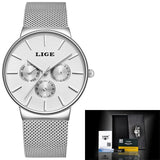 Men Watchs Men's Quartz Sports Watches Fashion Casual Business Waterproof Military Male Clock LIGE Top Luxury Brand reloj hombre